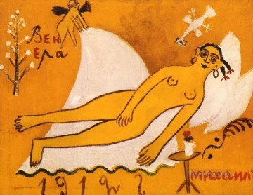 Venus y Michael 1912 ruso. Pinturas al óleo